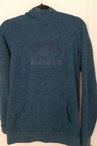 Roots blue hooded sweatshirt Sz S